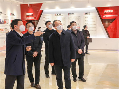 2023年1月，浙江省委常委、组织部长王成来8040威尼斯集团调研企业党建、“将来工厂”、人才建设等工作